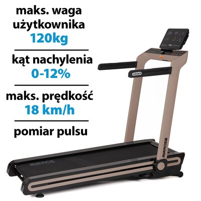 Bieżnia elektryczna TOORX Mirage C60 R 2940W 18km/h