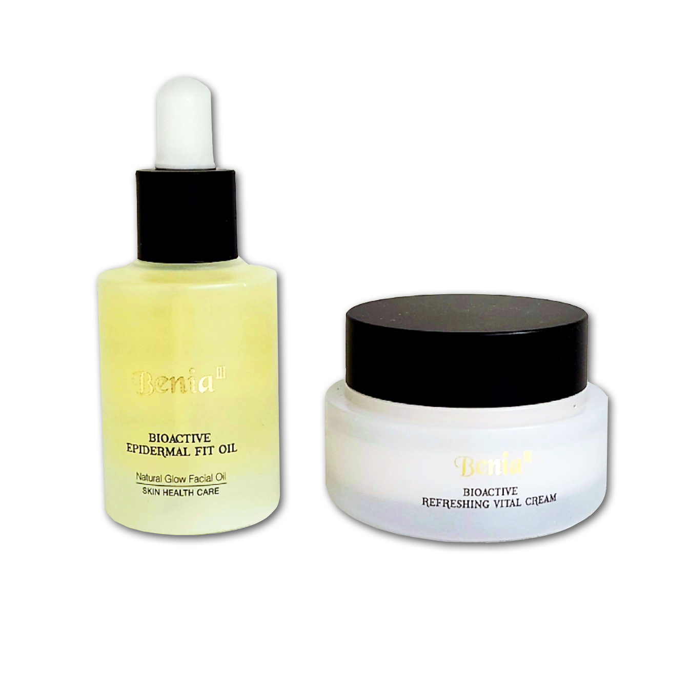 Benia III Bioactive zestaw: odżywczy krem do twarzy do wszystkich rodzajów skóry, 50 ml + odżywczy olejek pielęgnacyjny o lekkiej strukturze, 32 ml