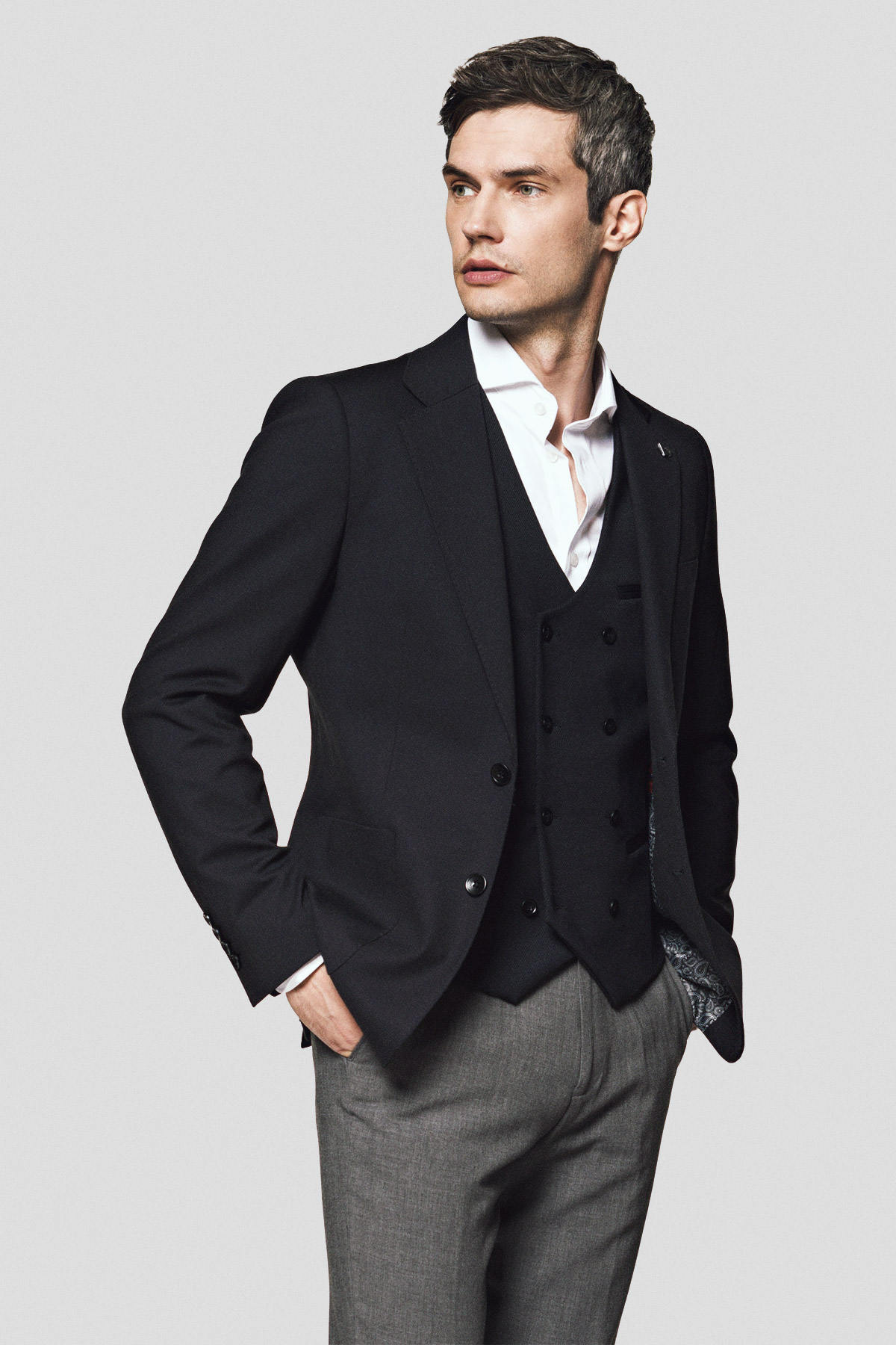 Lancerto Marynarka Czarna Vulcano 2