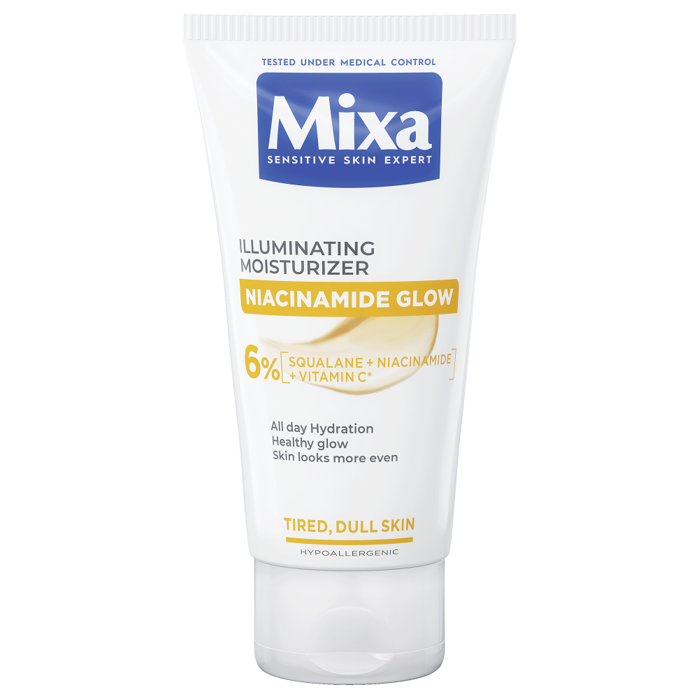 Mixa Niacynamide Glow rozświetlający krem do twarzy, 50 ml
