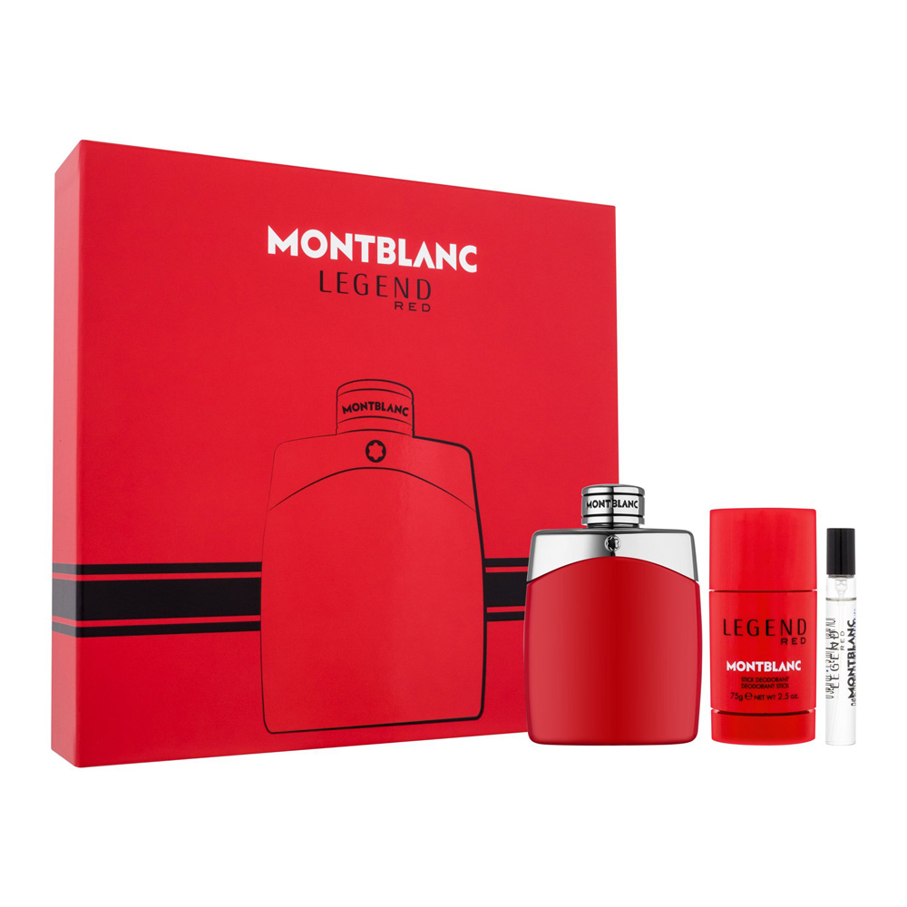 Mont Blanc Legend Red zestaw męski: woda perfumowana, 100 ml + woda perfumowana, 7,5 ml + dezodorant sztyft, 75 ml