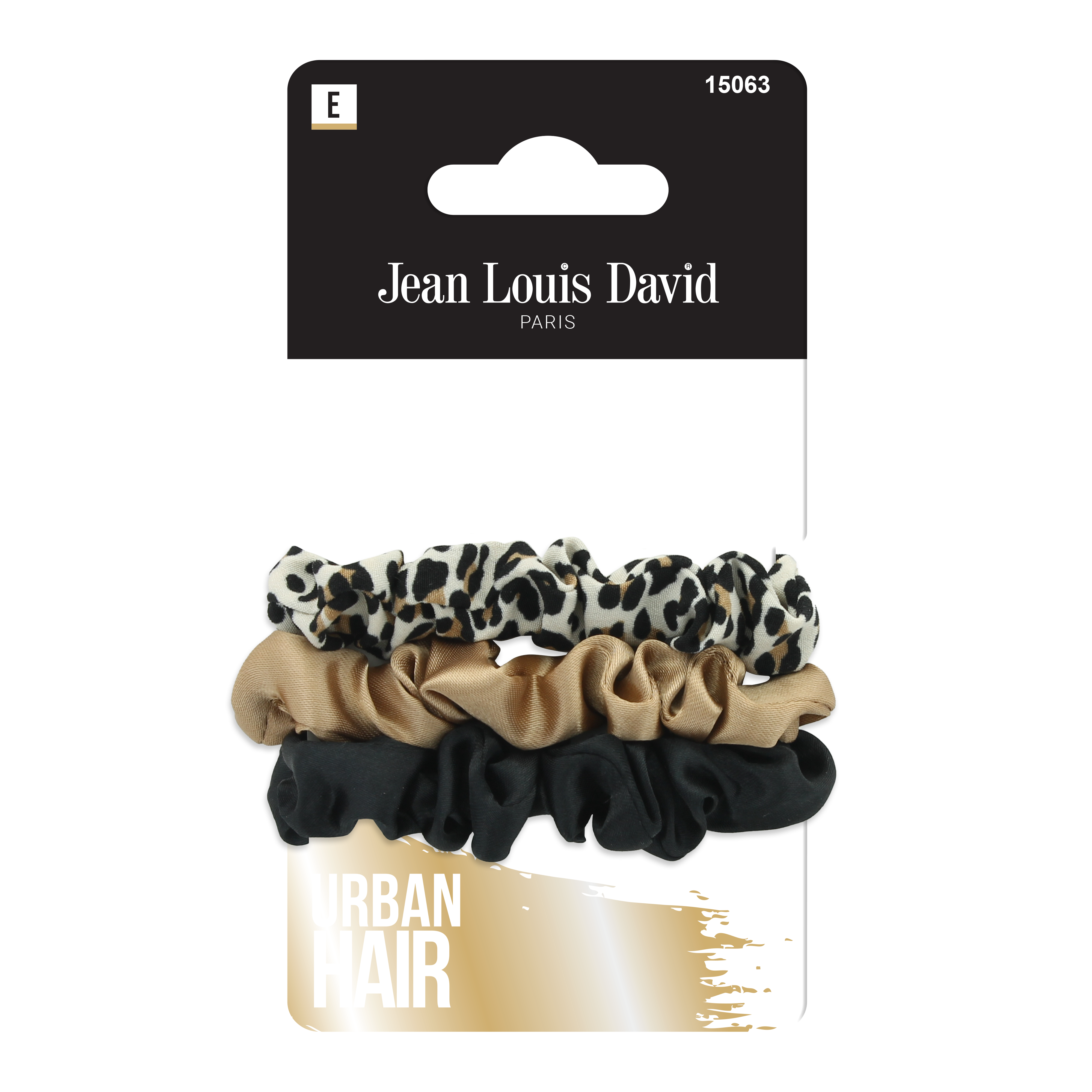 Jean Louis David zestaw satynowych owijek do włosów, 3 szt./1 opak.