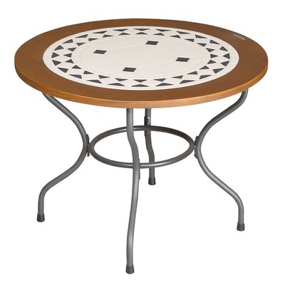 Stół ogrodowy PATIO Como 100 cm Brązowo-beżowy