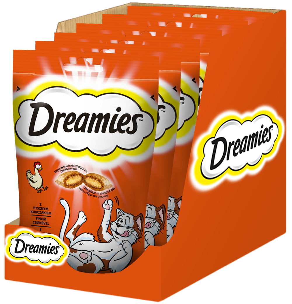 DREAMIES 6x60 g przysmak z pysznym kurczakiem dla kota