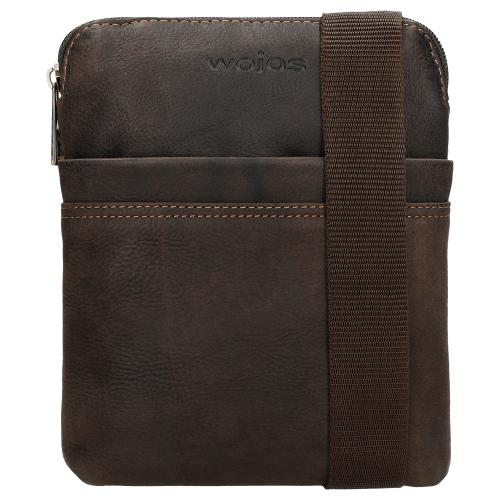 Wojas Brązowa Torba Męska Z Nubuku Olejowanego