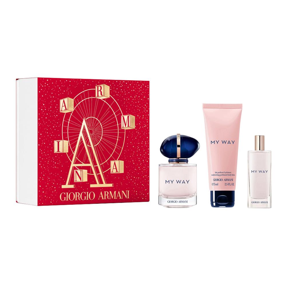 Giorgio Armani My Way zestaw damski: woda perfumowana, 90 ml + woda perfumowana, 15 ml + balsam do ciała, 75 ml