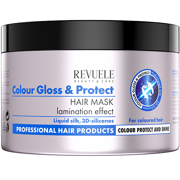Revuele Colour Gloss&Protect maska do włosów farbowanych, 500 ml