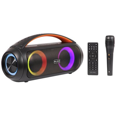 Power Audio BLOW BOOMBOX, 100W, Bluetooth, Bateria 5 godzin, Mikrofon w zestawie, Tuner FM, Pilot zdalnego sterowania