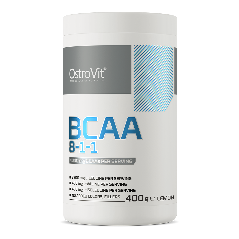 OstroVit BCAA 8-1-1 suplement diety o smaku cytrynowym, 400 g