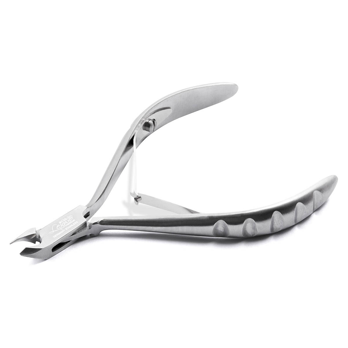 Lexwo 138 cążki do skórek ostrze 3 mm, srebrne, 1 szt.