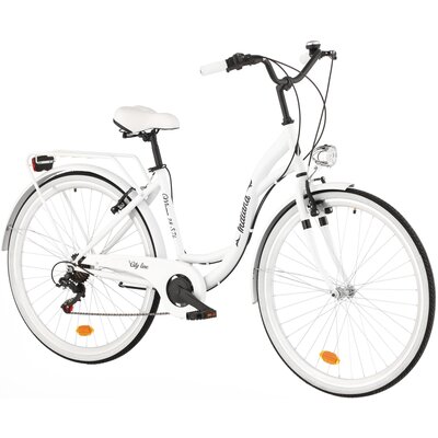 Rower miejski INDIANA Moena S7B 28 cali damski Biały 2025