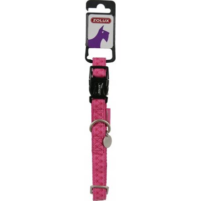 Obroża ZOLUX Mac Leather (48 - 68 cm) Fuksja