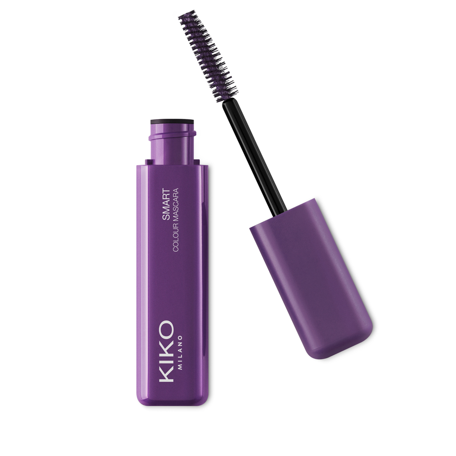 Kiko Milano Smart Colour kolorowy tusz do rzęs zapewniający panoramiczną objętość 01 Metallic Purple, 8 ml