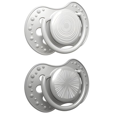 Smoczek LOVI Harmony Boy 22/906 3-6 m Szary (2 sztuki)