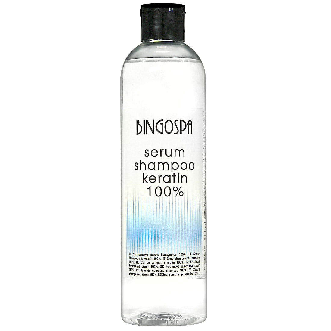Bingospa szamponowe serum keratynowe 100%, lśniące zdrowe włosy, 300 ml