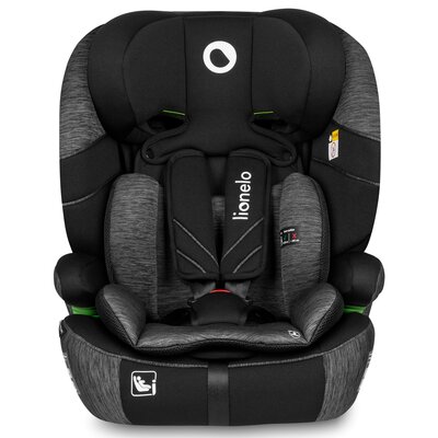Fotelik samochodowy LIONELO Levi One i-Size 76-150 cm (9-36 kg) Czarno-szary