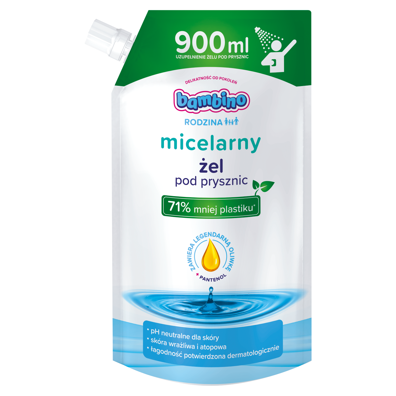 Bambino hiperdelikatny żel pod prysznic, 900 ml