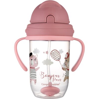 Butelka CANPOL BABIES Bonjour Paris 56/607 270 ml Różowy