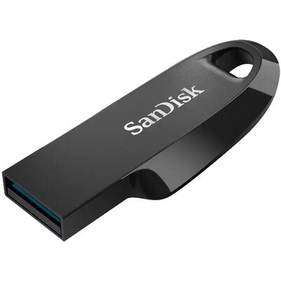 Pendrive SANDISK Ultra Curve 128GB, USB 3.2 Gen. 1 (USB 3.0), Odczyt 100 Mb/s Czarny