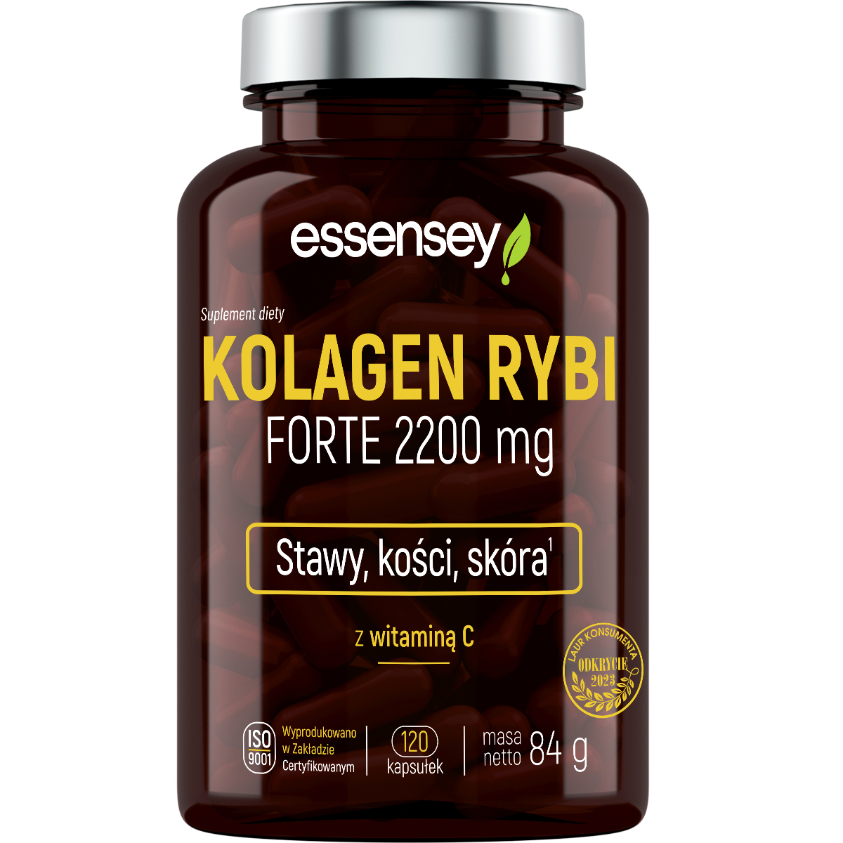 Essensey Kolagen Rybi 2200 mg suplement diety, 120 kaps./1 opak.