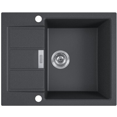 Zlewozmywak jednokomorowy z ociekaczem FRANKE Sirius S2D 611-62 143.0618.665 Onyx 50x62