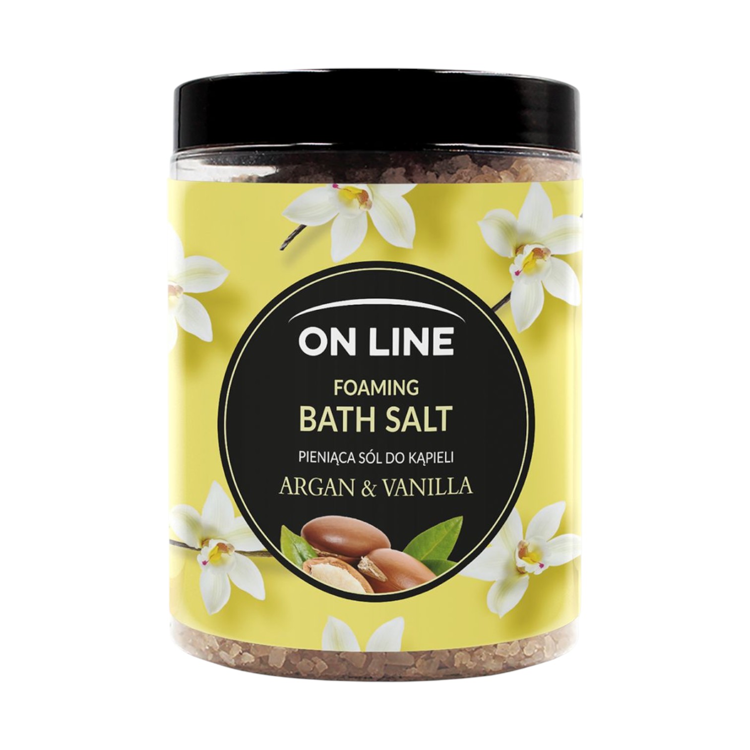 On Line pieniąca sól do kąpieli, 1200 g