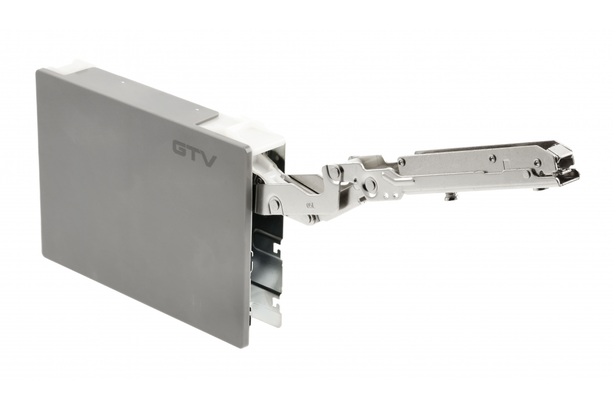 Podnośnik GTV HORIZON, wysokość frontu 350-650 mm, waga frontu 4,5-10 kg, siła 2000-4050. kolor zaślepki antracyt