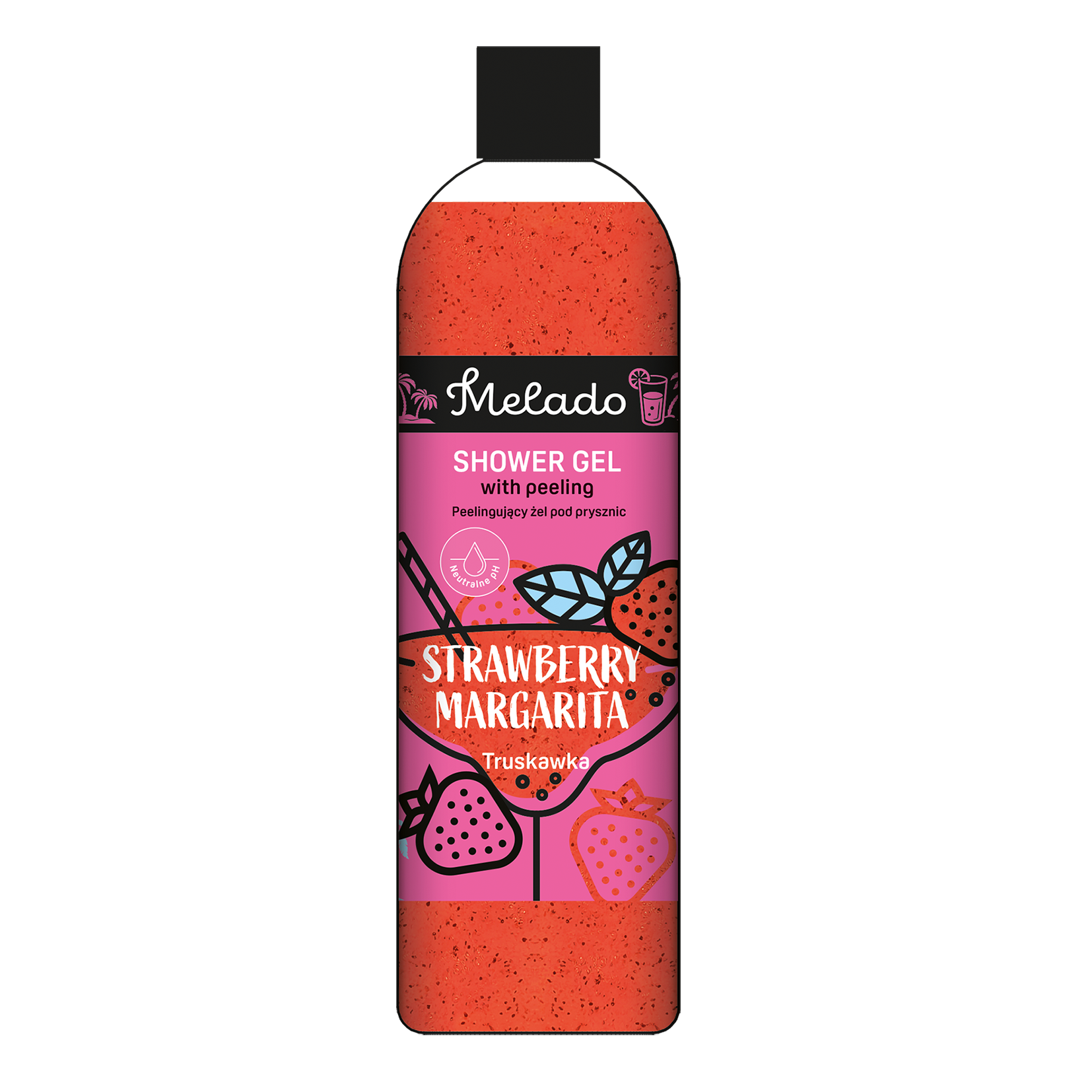 Melado Strawberry Margarita peelingujący żel pod prysznic, 500 ml