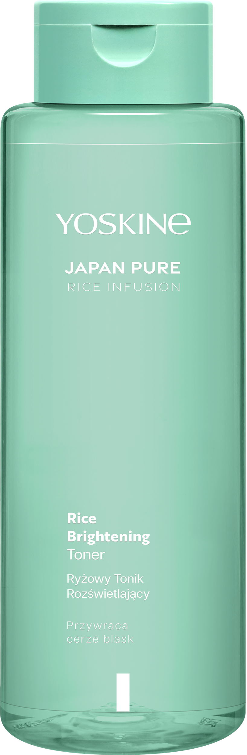 Yoskine Japan Pure Rice ryżowy tonik rozświetlający 3% kompleks składników aktywnych, 400 ml