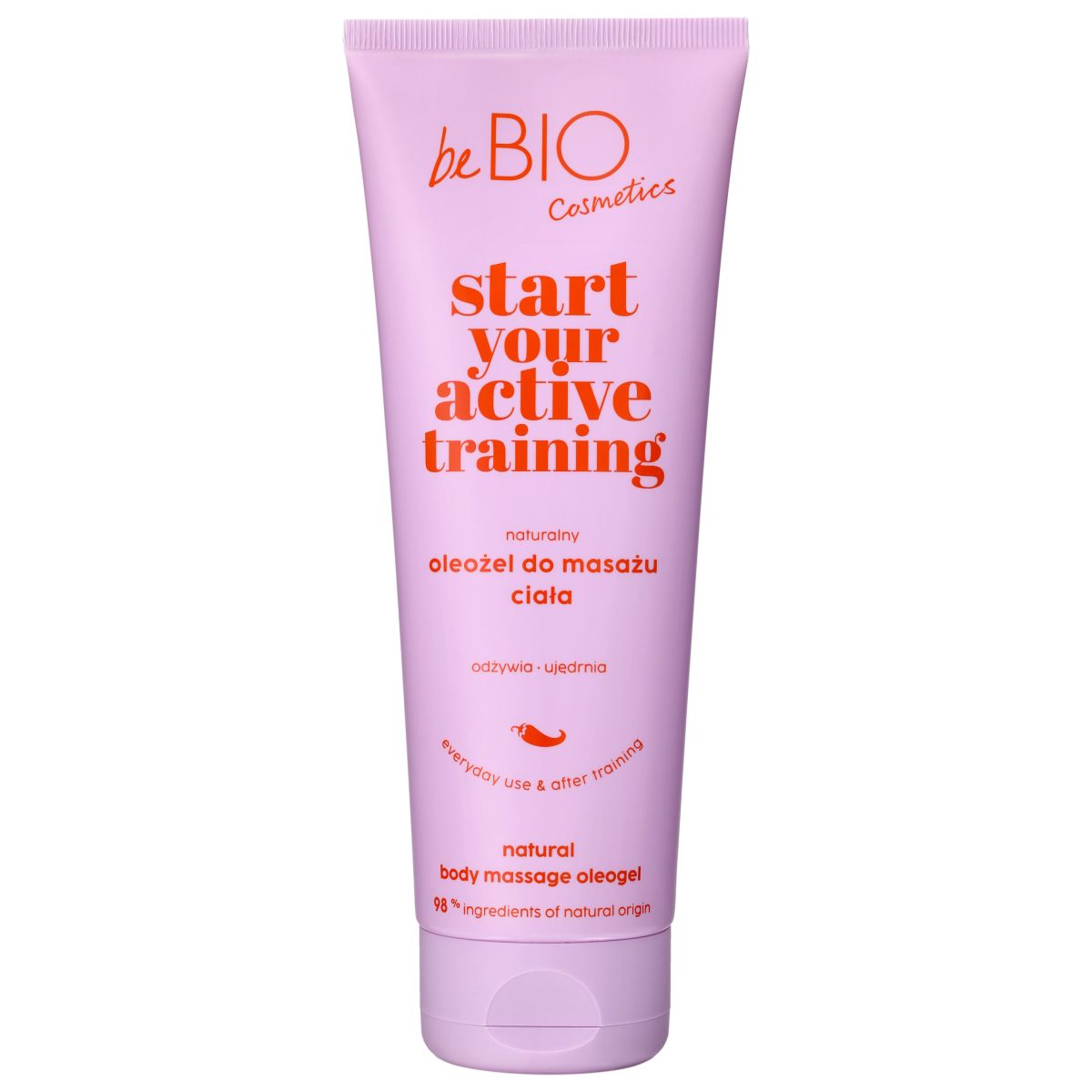 beBIO naturalny oleożel do masażu ciała, 250 ml
