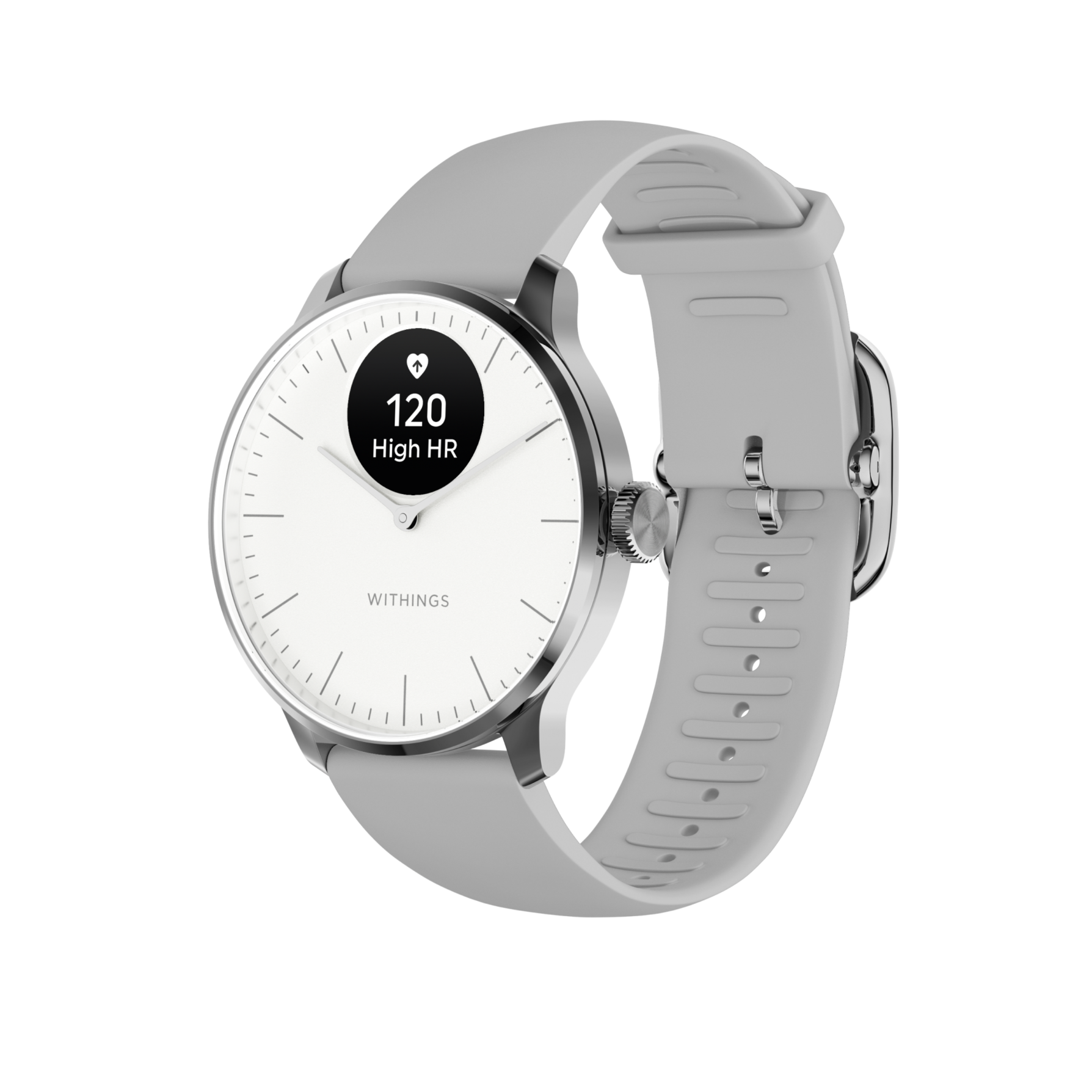 Withings Scanwatch Light 37mm Biały - smartwatch hybrydowy