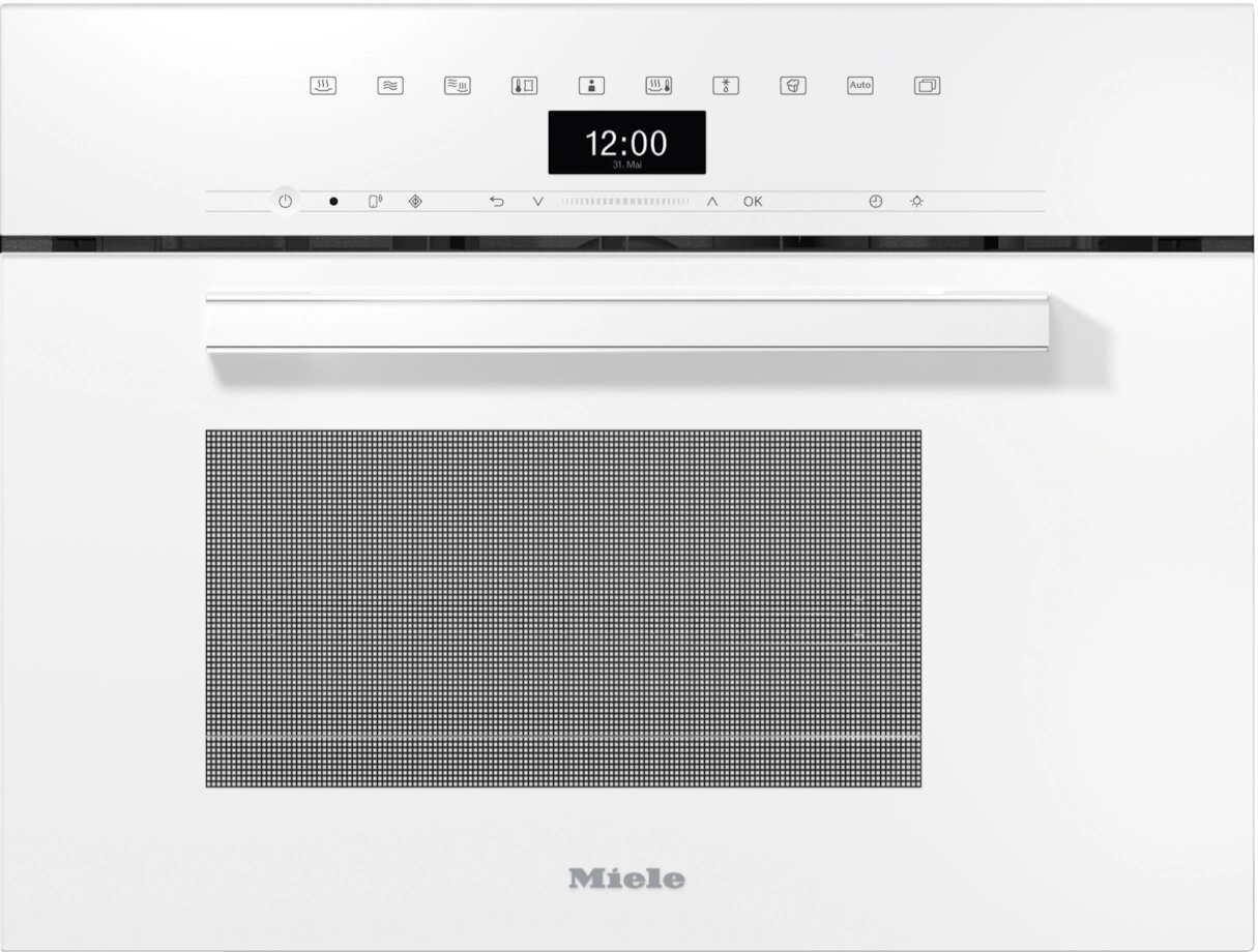Miele - Urządzenie do gotowania na parze z kuchnią mikrofalową DGM 7440 45cm BrilantWhite