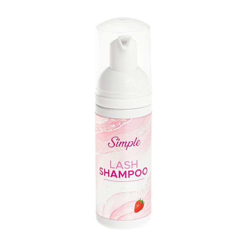 Looksus Lashes Simple shampoo szampon do rzęs w piance truskawka, 50 ml