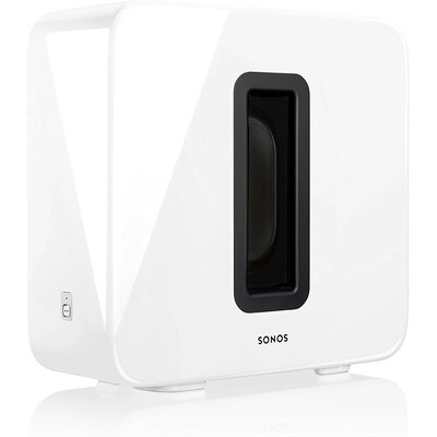 Subwoofer SONOS SUB Gen 3 Biały, Aktywny, Bezprzewodowy, Oprogramowanie Trueplay™, Wi-Fi, Aplikacja Sonos, Korektor EQ