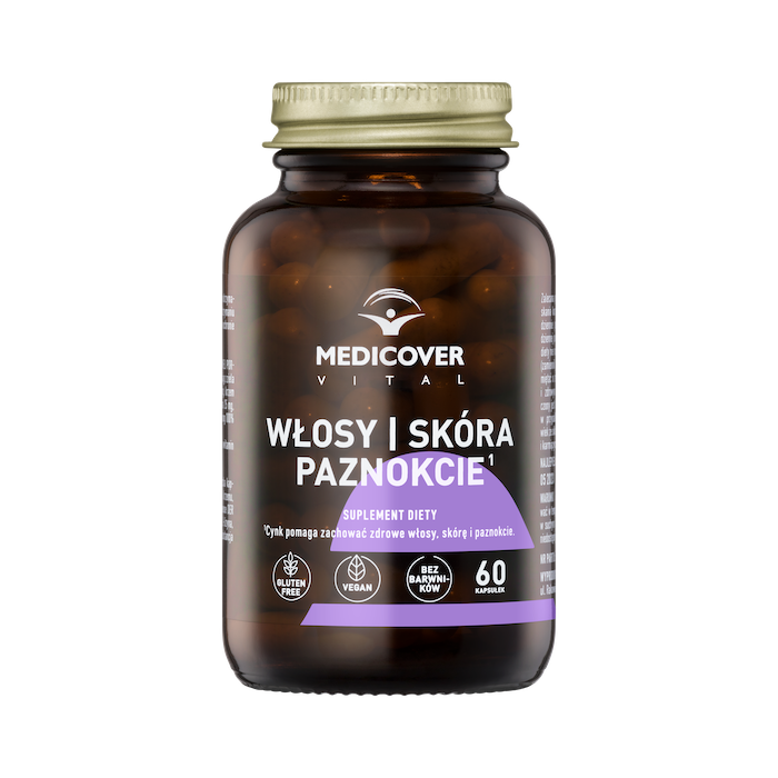 Medicover Vital Włosy, Skóra, Paznokcie suplement diety, 60 kaps./1 opak.