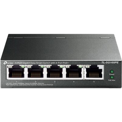 Switch TP-LINK TL-SG105PE Gigabit Ethernet, 4 porty, Funkcja PoE, Zarządzalny