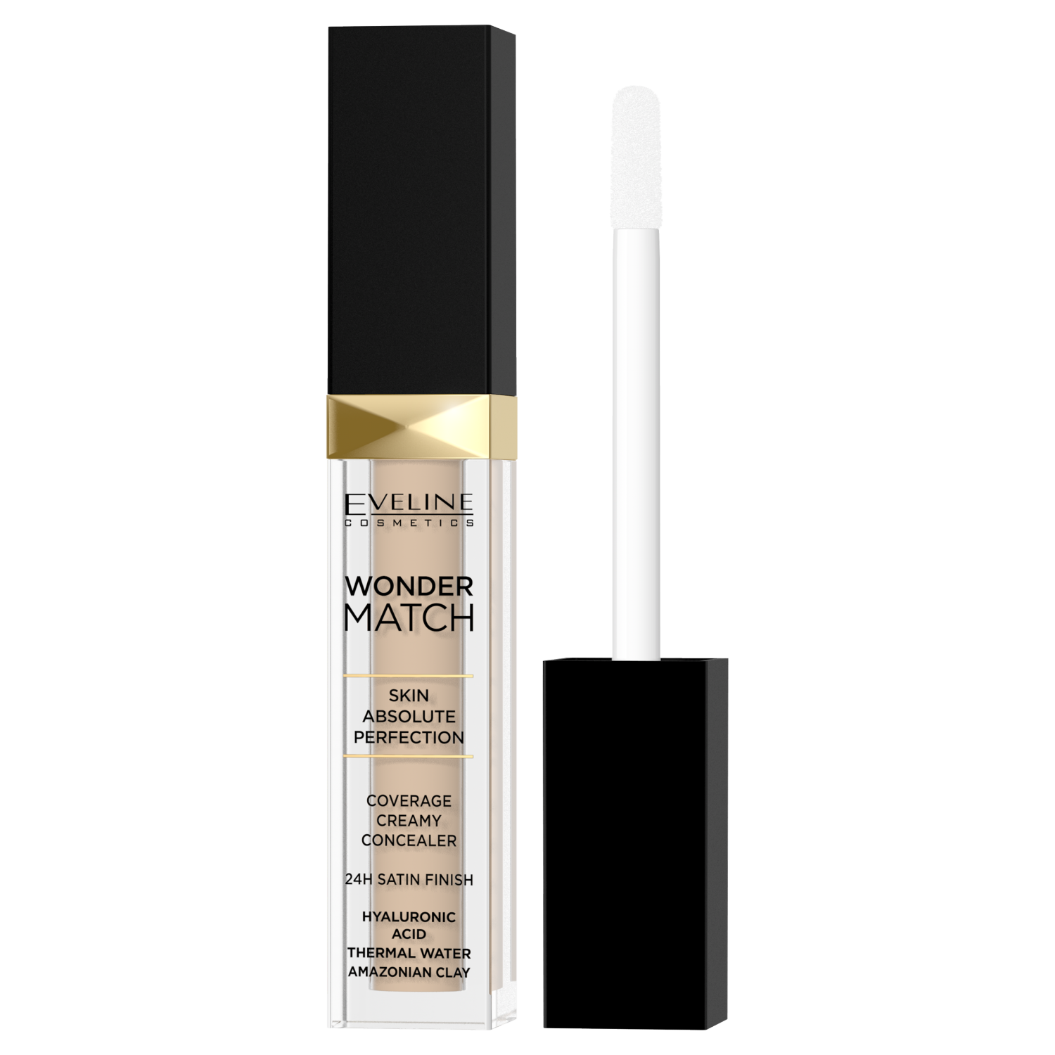 Eveline Cosmetics Wonder Match kremowy korektor do twarzy 25 sand nude, 6,8 ml