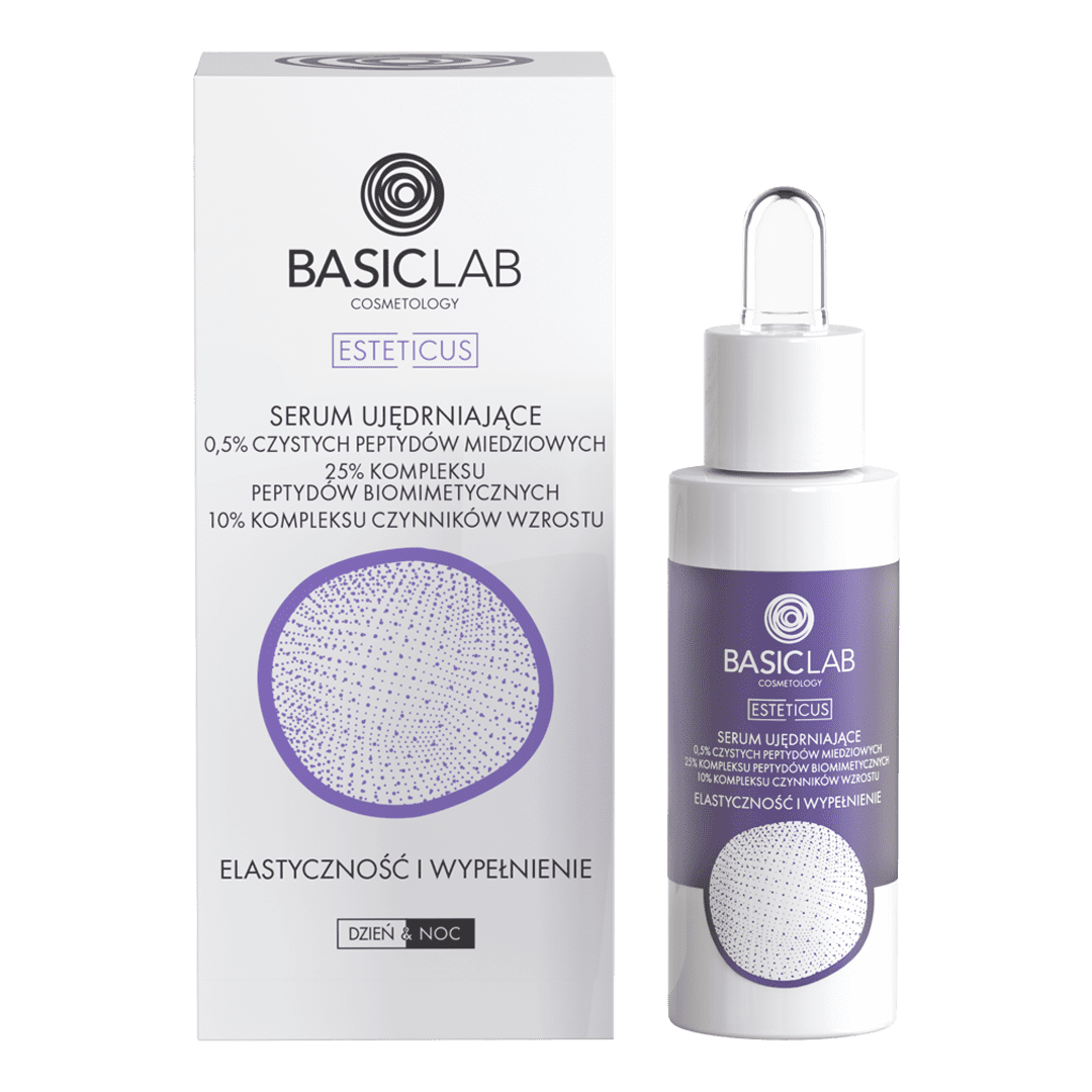 Basiclab Esteticus serum ujędrniające do twarzy z 0,5% peptydami, 30 ml