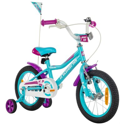Rower dziecięcy INDIANA Roxy Kid 14 cali dla dziewczynki Turkusowy