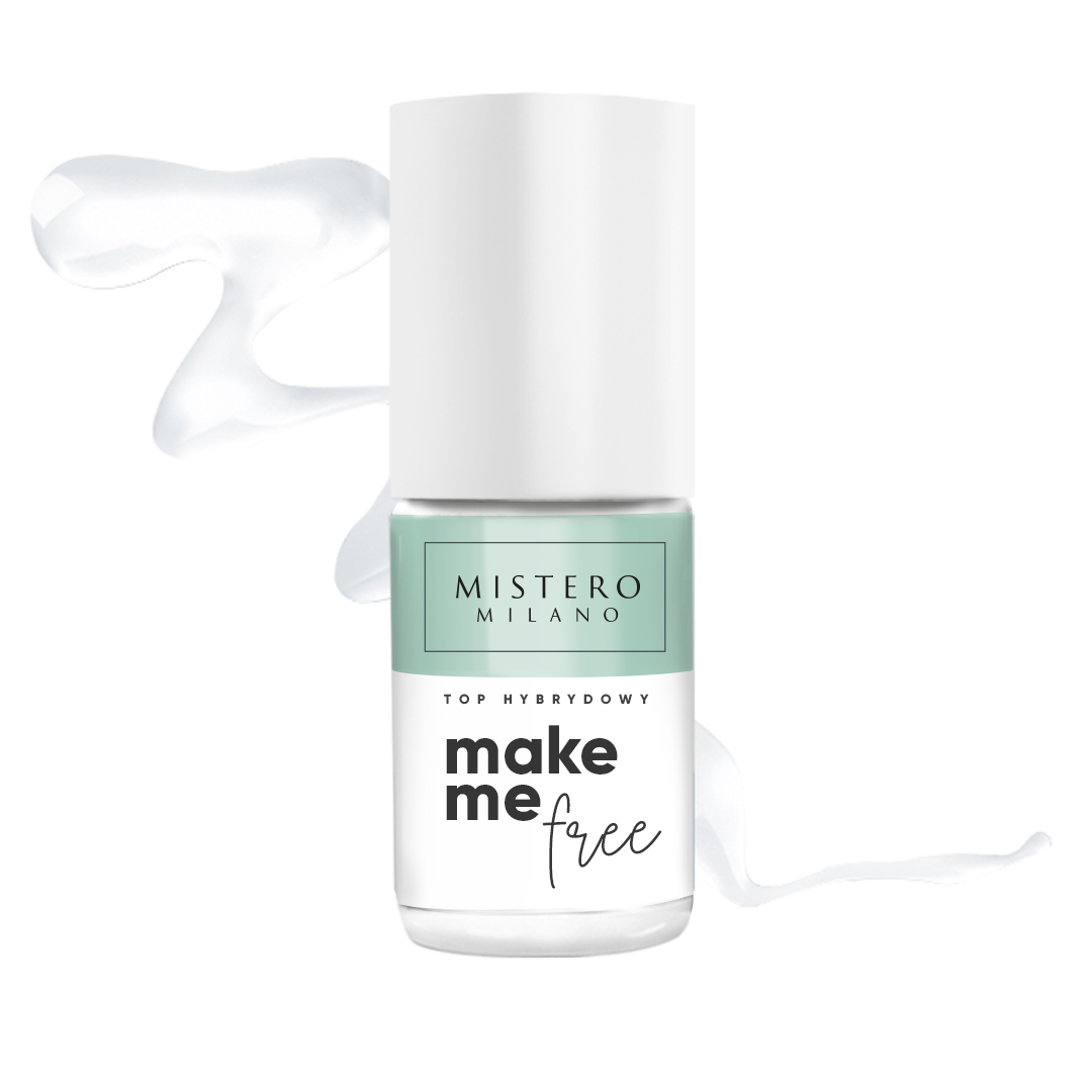 Mistero Milano Make Me Free hybrydowy top coat do paznokci, 4 ml