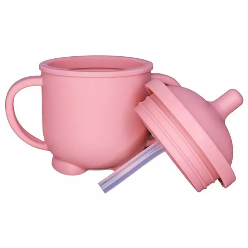 MyRoys silikonowy kubeczek niekapek Różowy, 1 szt.