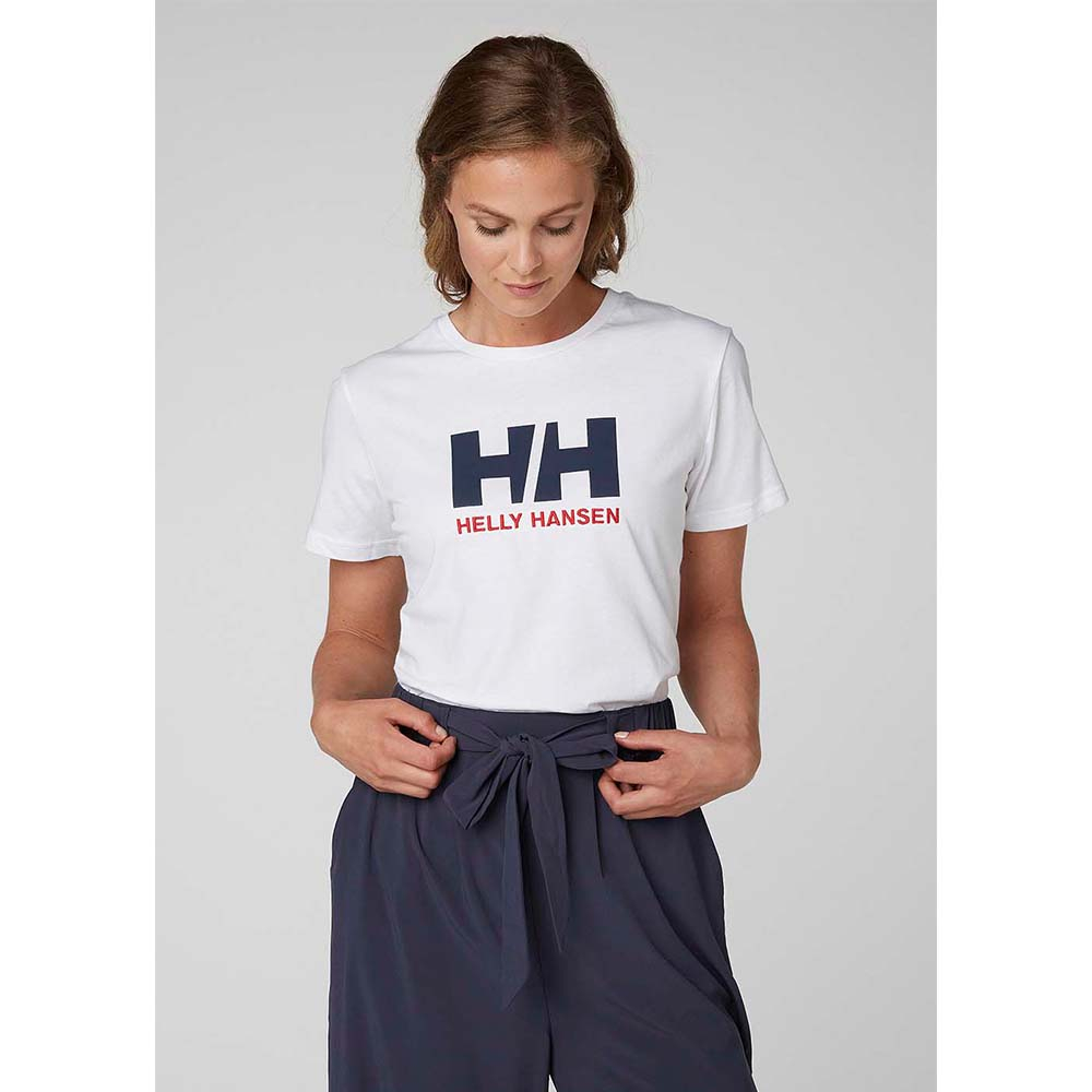 Koszulka damska Helly Hansen Logo T-shirt white/navy - M