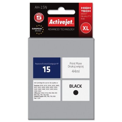 Tusz ACTIVEJET do HP 15 C6615N Czarny 44 ml AH-15N