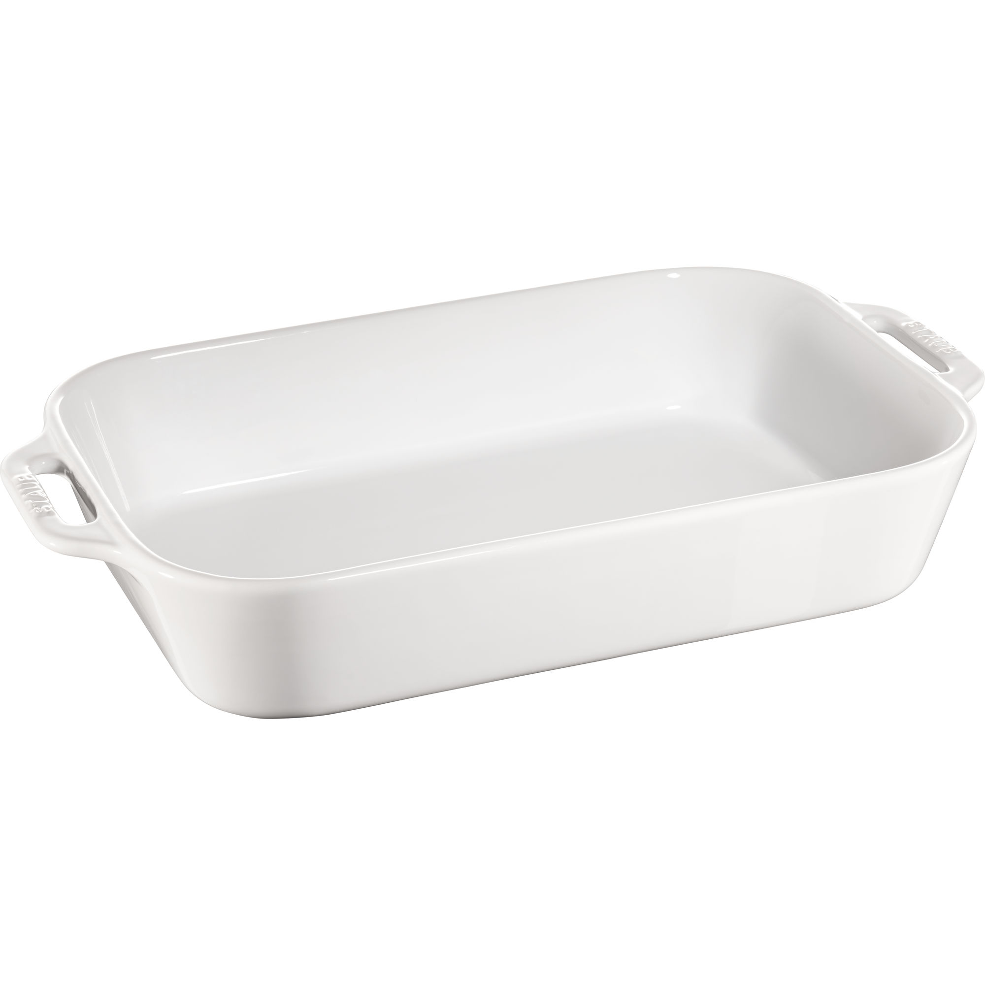 Staub - Prostokątny półmisek ceramiczny Cooking 4,5 L biały