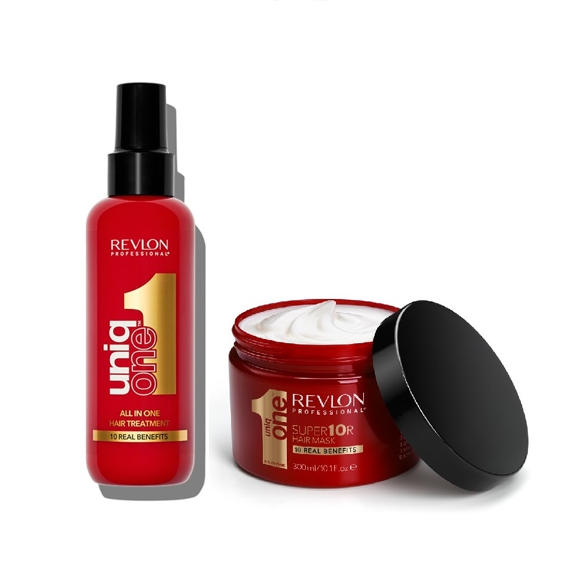 Revlon Professional Uniq One zestaw regenerujący do włosów: maska, 300 ml, Kuracja, 150 ml