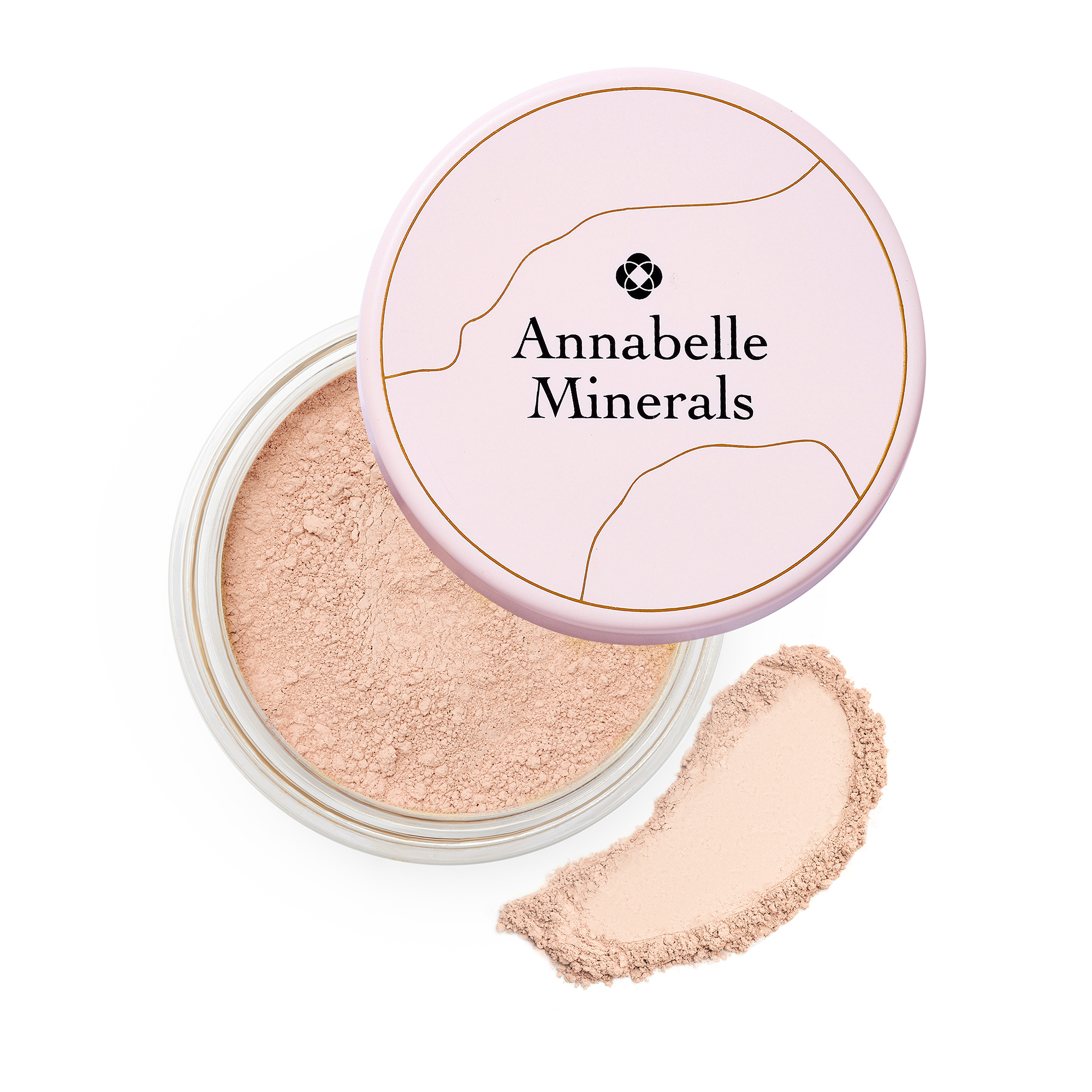 Annabelle Minerals rozświetlający podkład mineralny do twarzy pure cream, 4 g