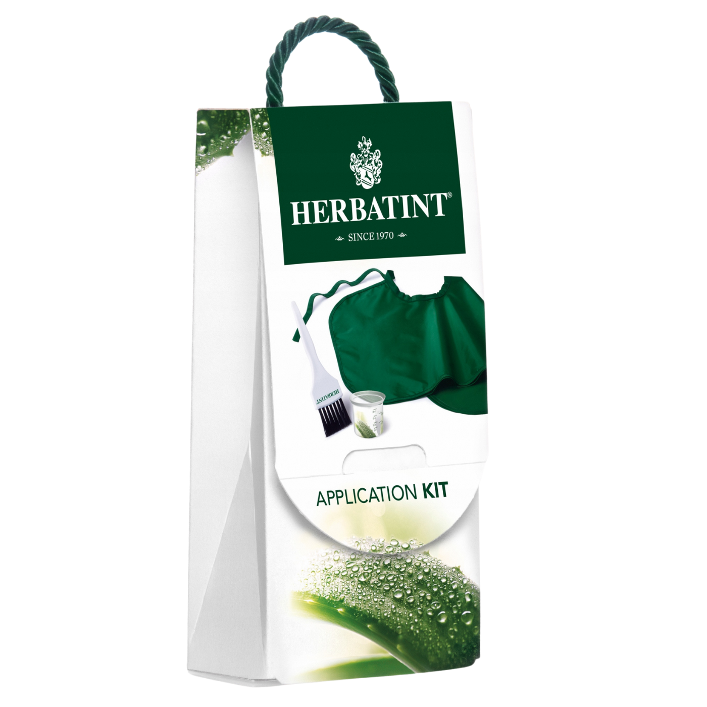 Herbatint zestaw do aplikacji farby: pędzel do nakładania farby, 1 szt. + miarka, 1 szt. + peleryna, 1 szt.