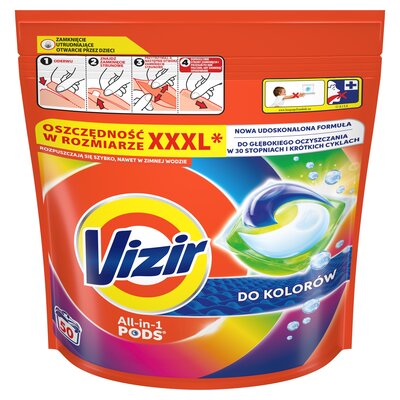 Kapsułki do prania VIZIR All In 1 Pods Color - 50 szt.