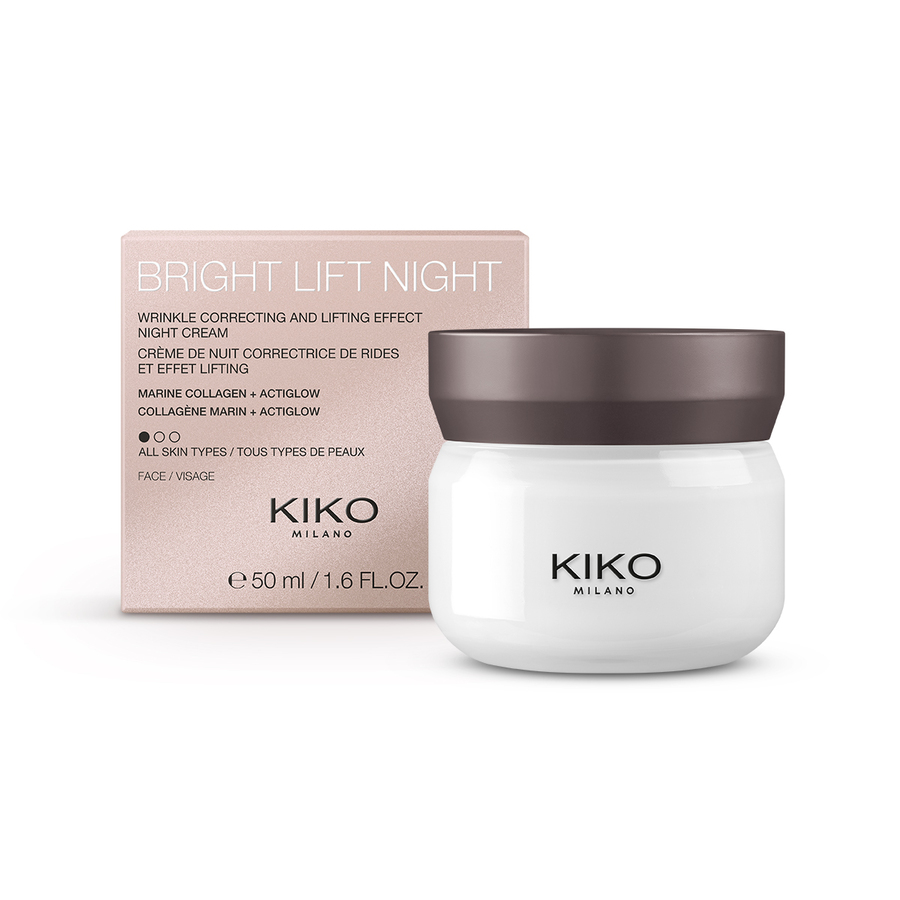 Kiko Milano New Bright Lift liftingujący krem matujący na noc z kolagenem morskim, 50 ml