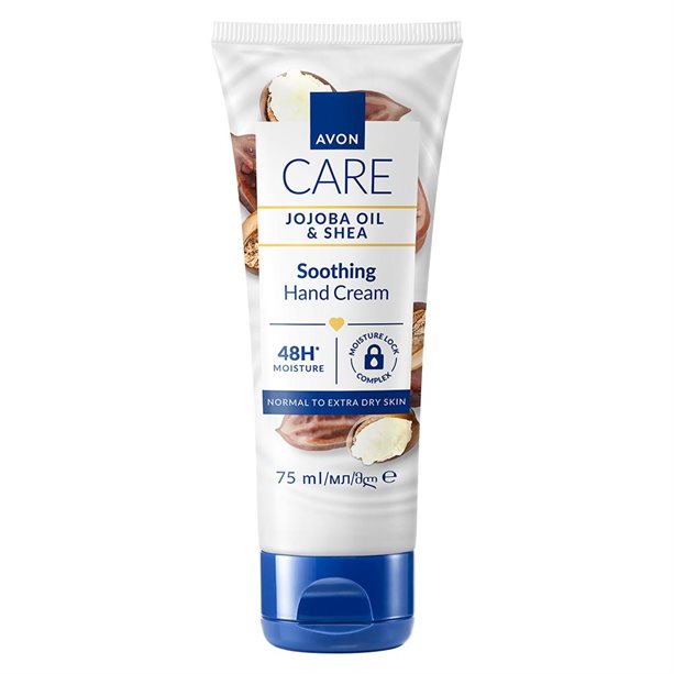 Avon Care Jojoba Oil & Shea kojący krem do rąk z olejkiem jojoba i masłem shea, 75 ml